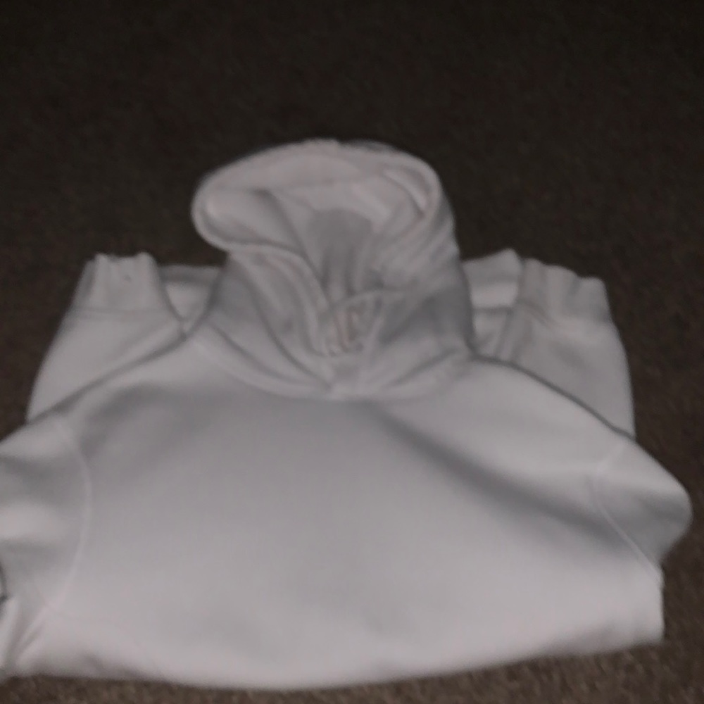 White relaxed hoodie